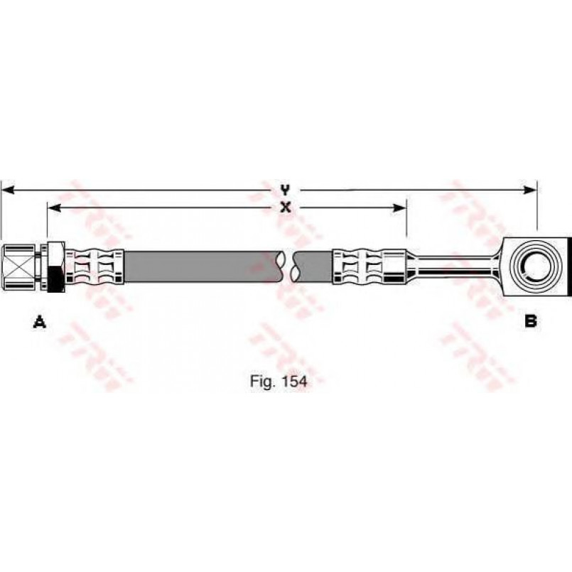PHD288  TRW - Гальмівний шланг