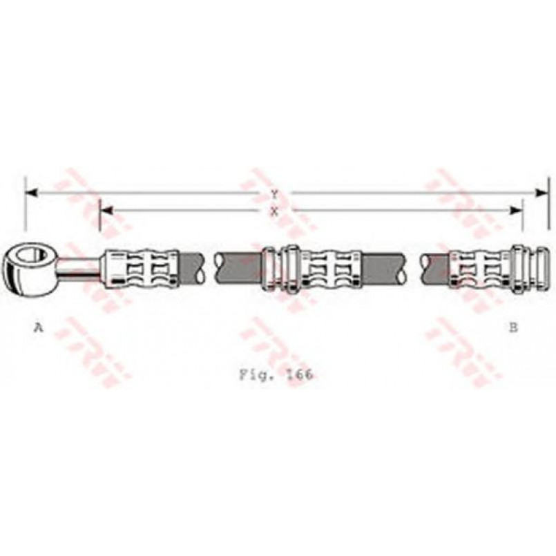 PHD346 TRW - Гальмівний шланг