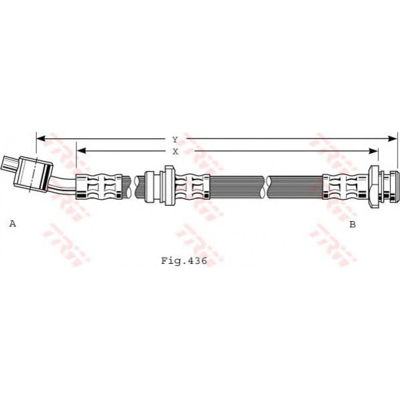 PHD480  TRW - Гальмівний шланг