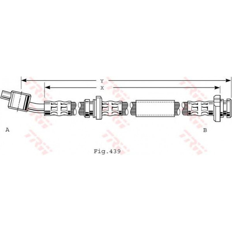 PHD486  TRW - Гальмівний шланг