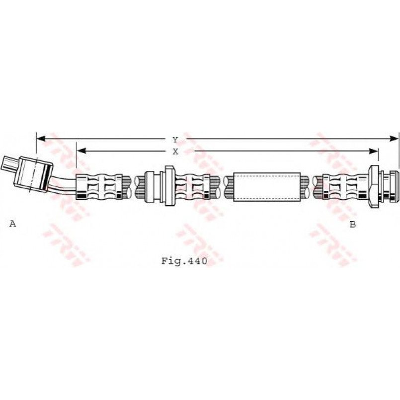 PHD487  TRW - Гальмівний шланг