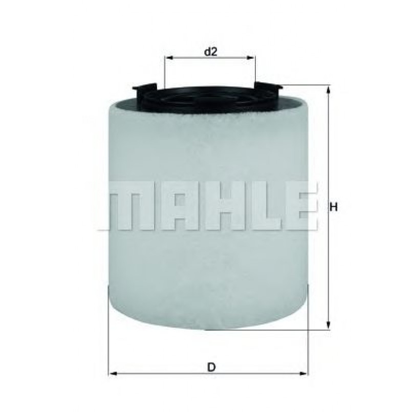 LX2831 Фільтр повітря (MAHLE)