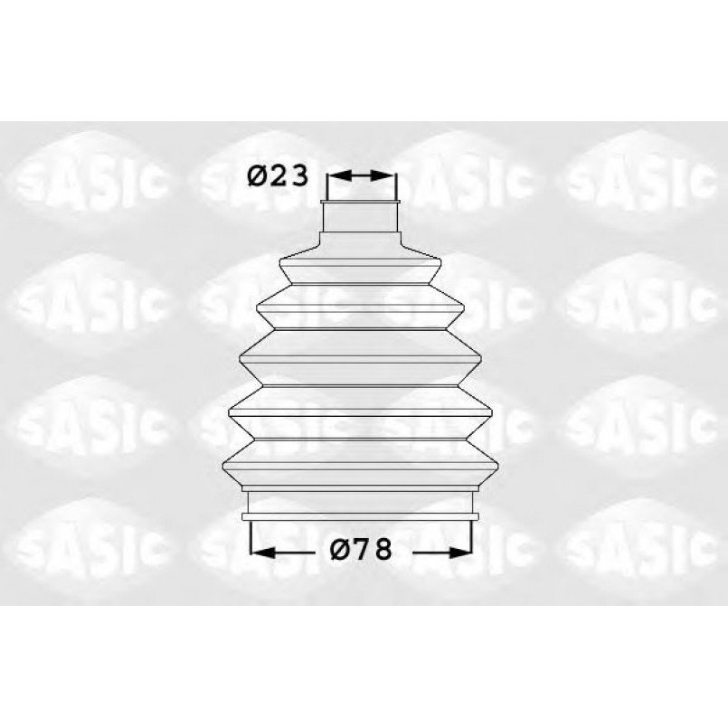 1906019   SASIC - Пильовик привідного валу
