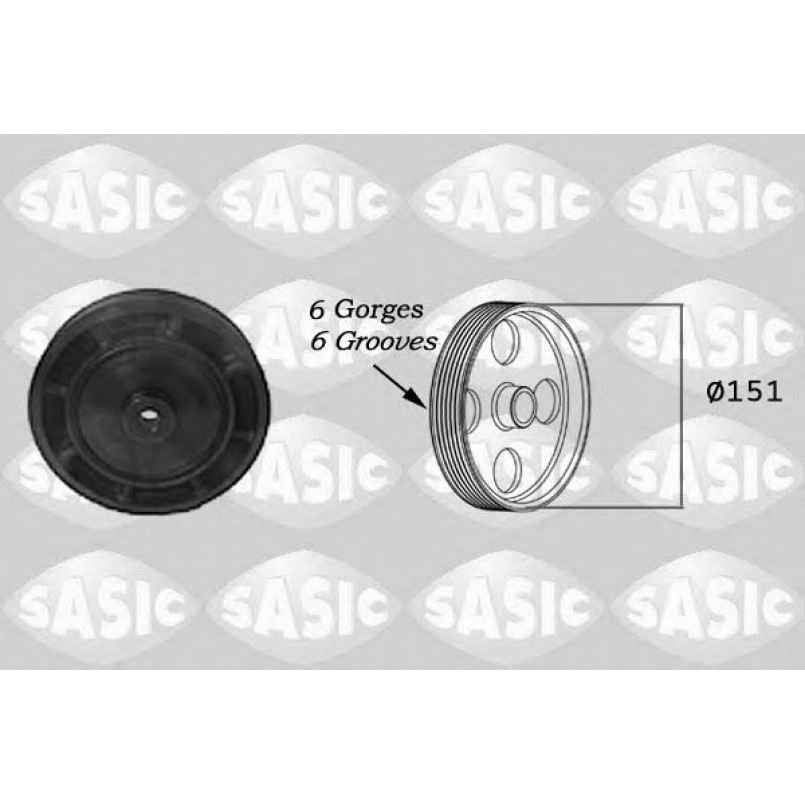 2154006   SASIC - Шків колінвалу