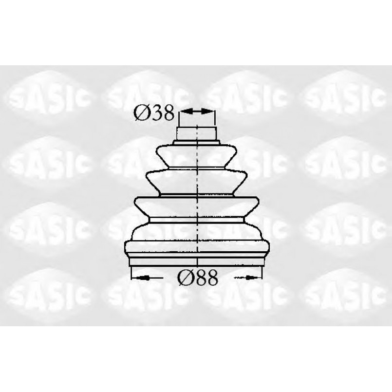 2873803   SASIC - Пильовик привідного валу
