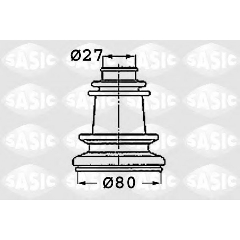 4003409 SASIC - Пильовик привідного валу