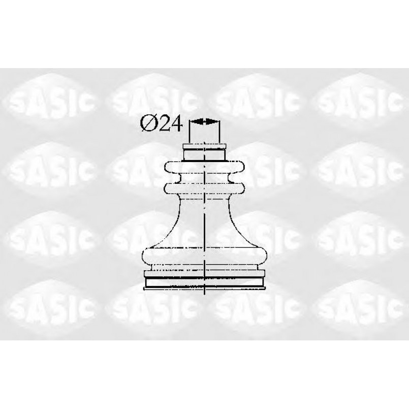 4003425 SASIC - Пильовик привідного вала