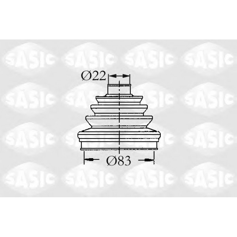 4003437   SASIC - Пильовик привідного валу