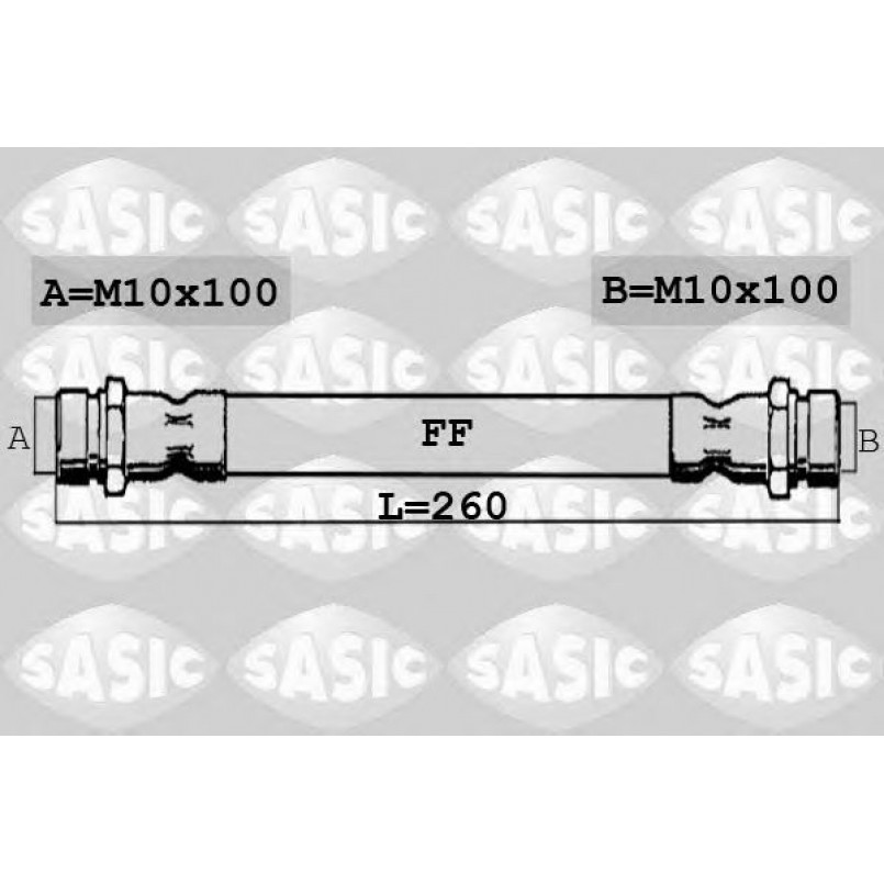 SBH0165   SASIC - Гальмівний шланг