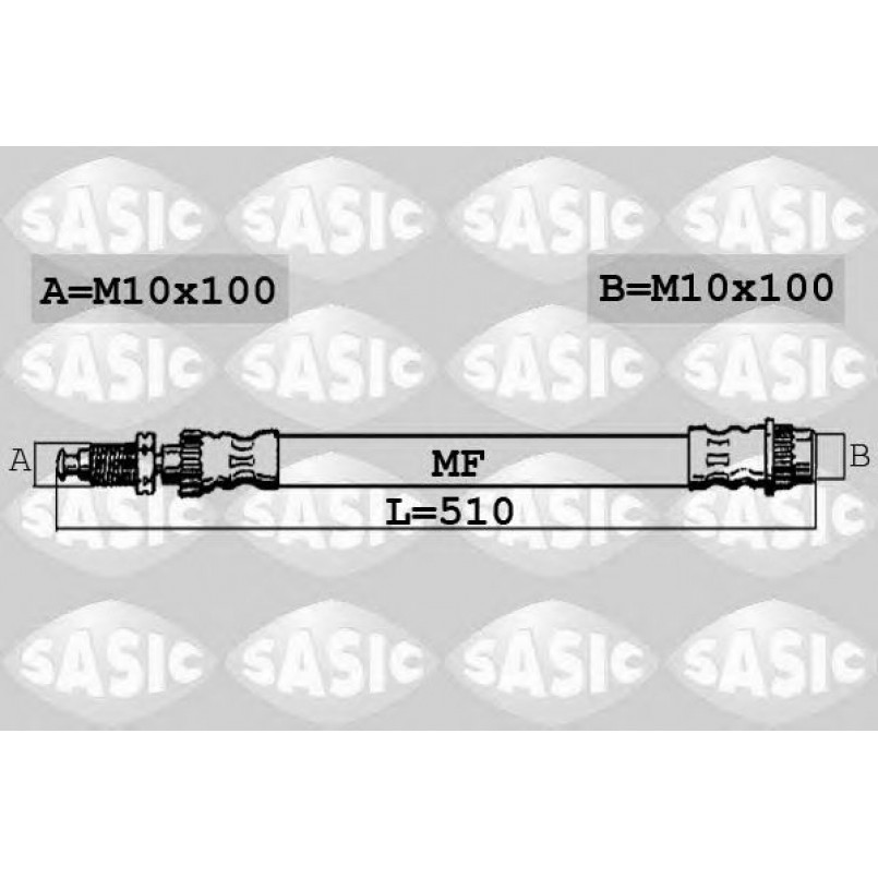 SBH0169   SASIC - Гальмівний шланг