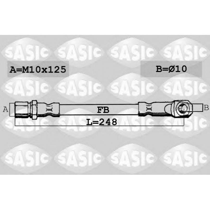 SBH6286   SASIC - Гальмівний шланг