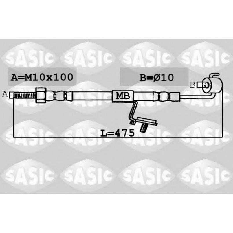 SBH6320   SASIC - Гальмівний шланг