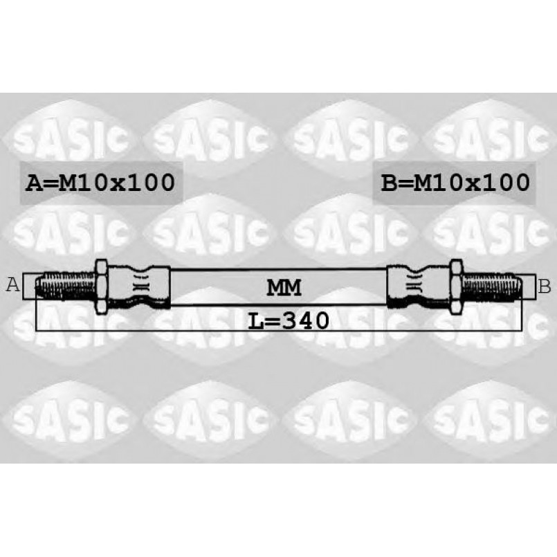 SBH6334   SASIC - Гальмівний шланг
