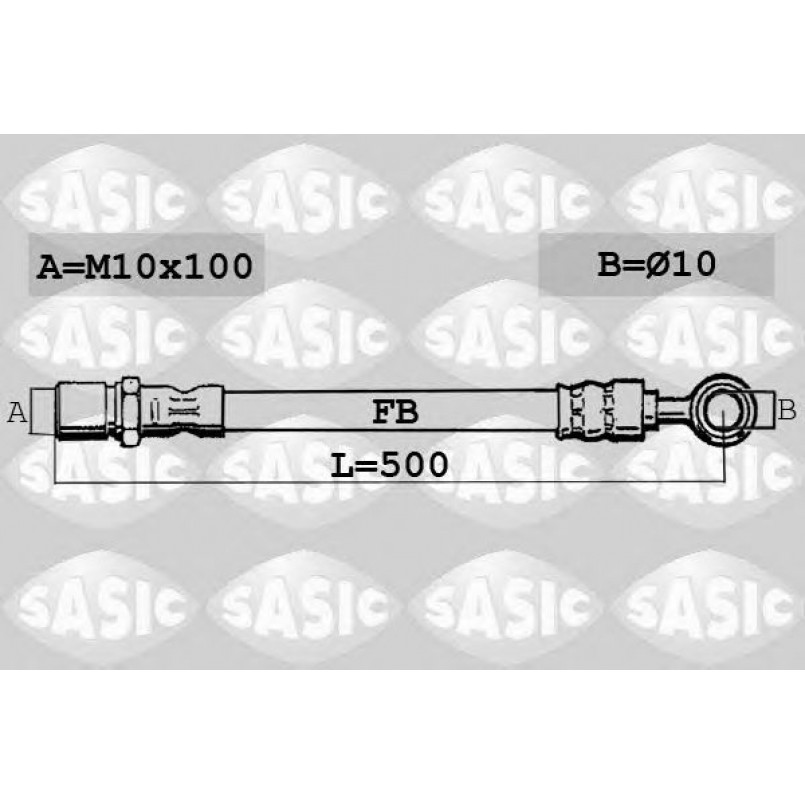 SBH6343   SASIC - Гальмівний шланг