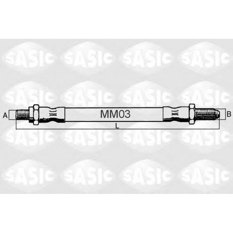 SBH6344   SASIC - Гальмівний шланг