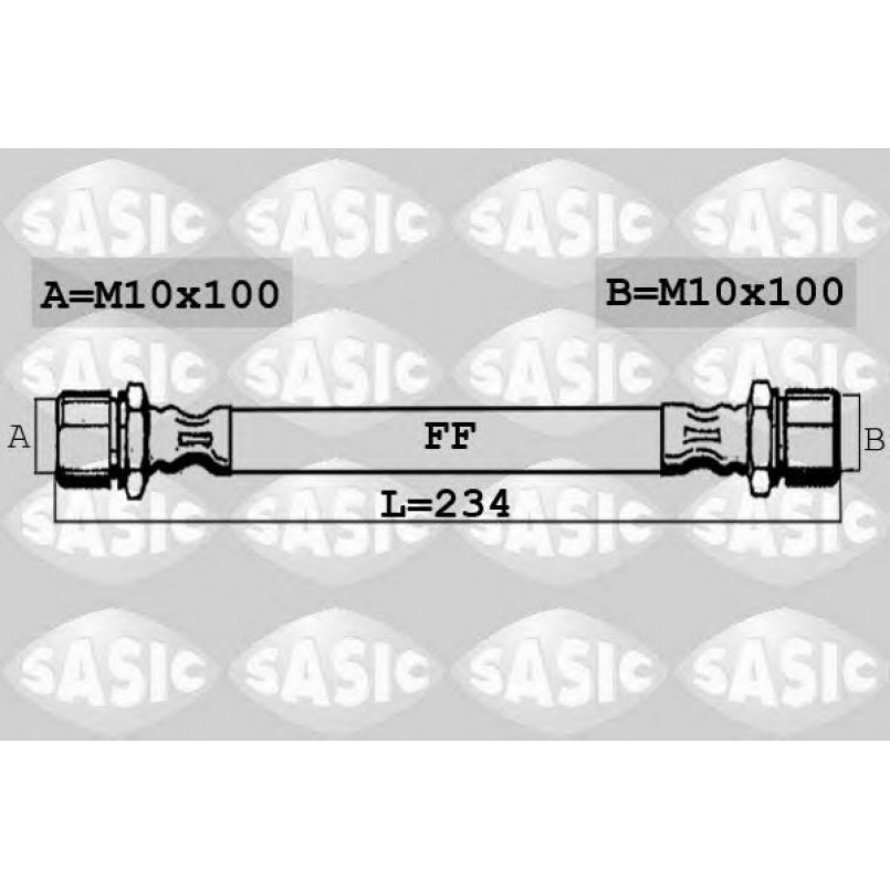 SBH6366   SASIC - Гальмівний шланг