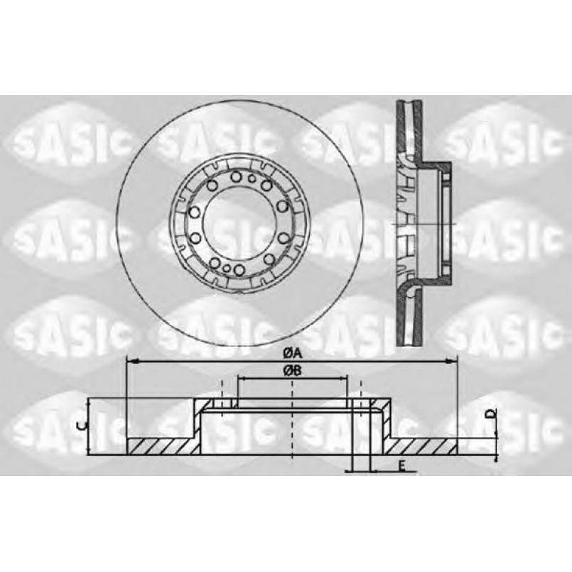 T611002   SASIC - Гальмівний диск