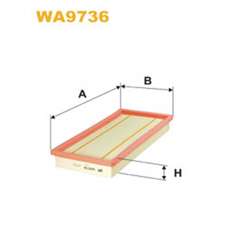 WA9736   (092/10)  WIX Фільтр повітря