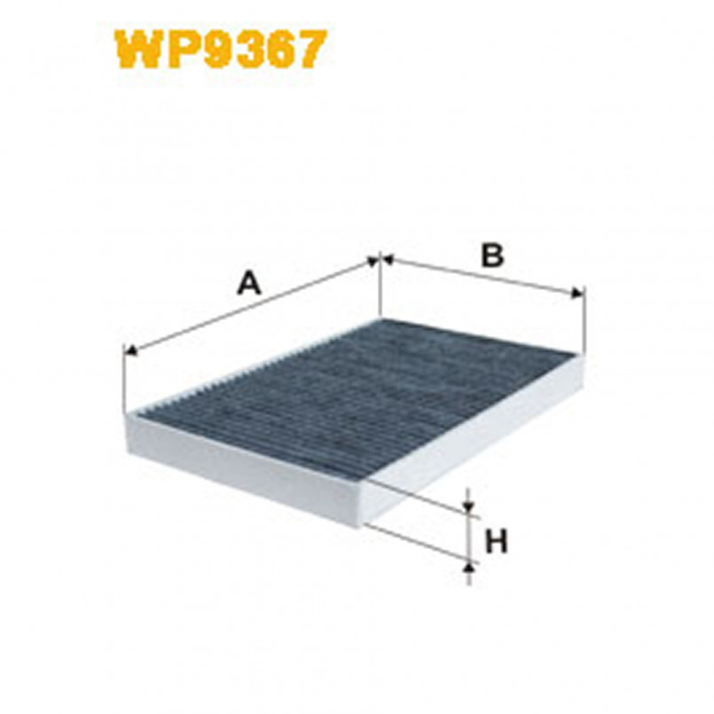 WP9367   (1256A)  WIX Фільтр салону