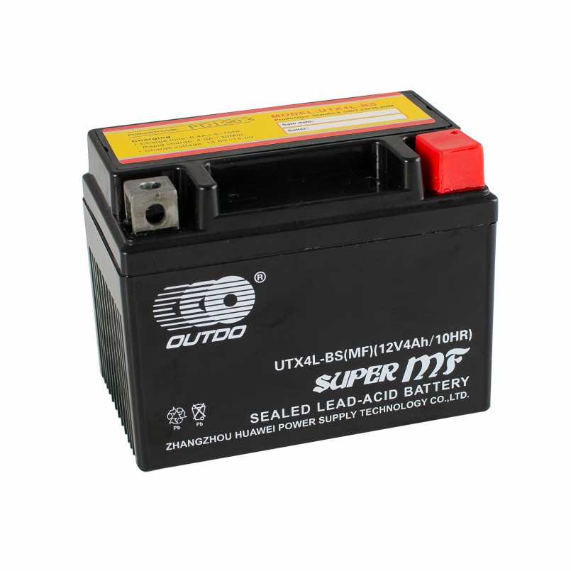 АКБ мото Outdo 4 Ah UTX4L-BS MF (FA)/(10х)