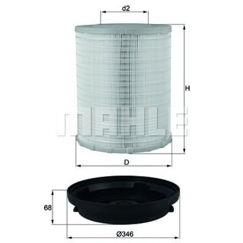 LX3480KIT Фільтр повітря (KNECHT)
