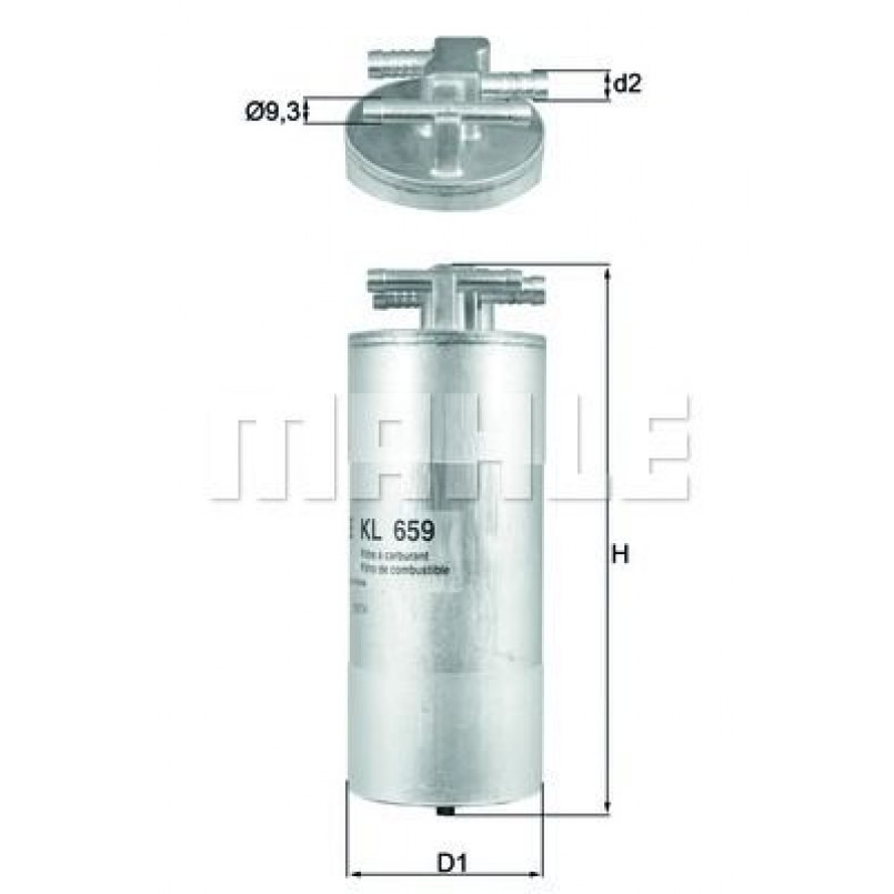 KL659 Фільтр палива (MAHLE)