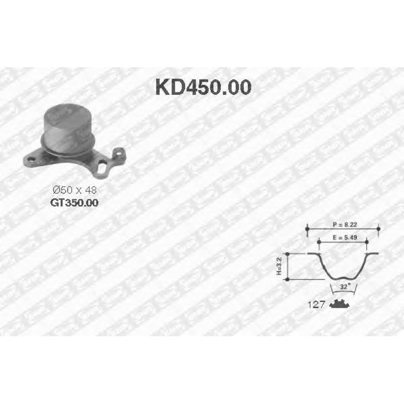 KD450.00  NTN-SNR - Ремкомплект ременя ГРМ