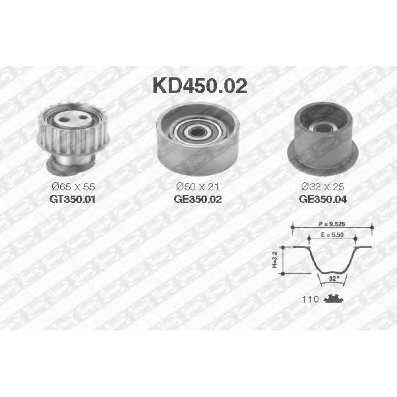 KD450.02  NTN-SNR - Ремкомплект ременя ГРМ