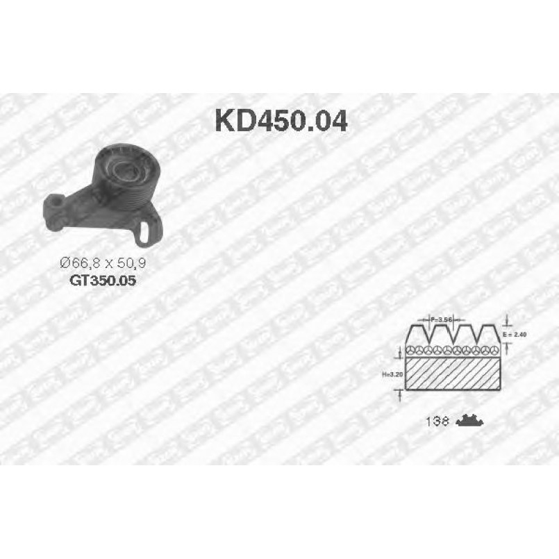 KD450.04  NTN-SNR - Ремкомплект ременя ГРМ