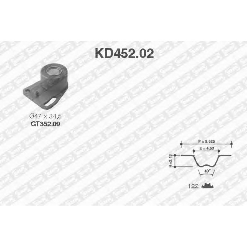 KD452.02  NTN-SNR - Ремкомплект ременя ГРМ