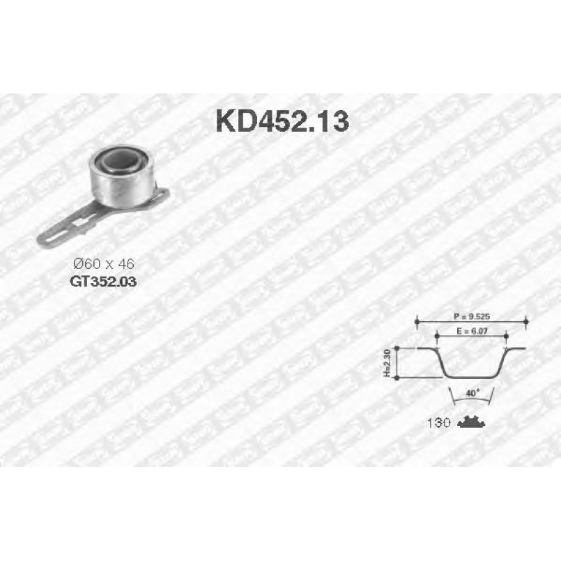 KD452.13  NTN-SNR - Ремкомплект ременя ГРМ