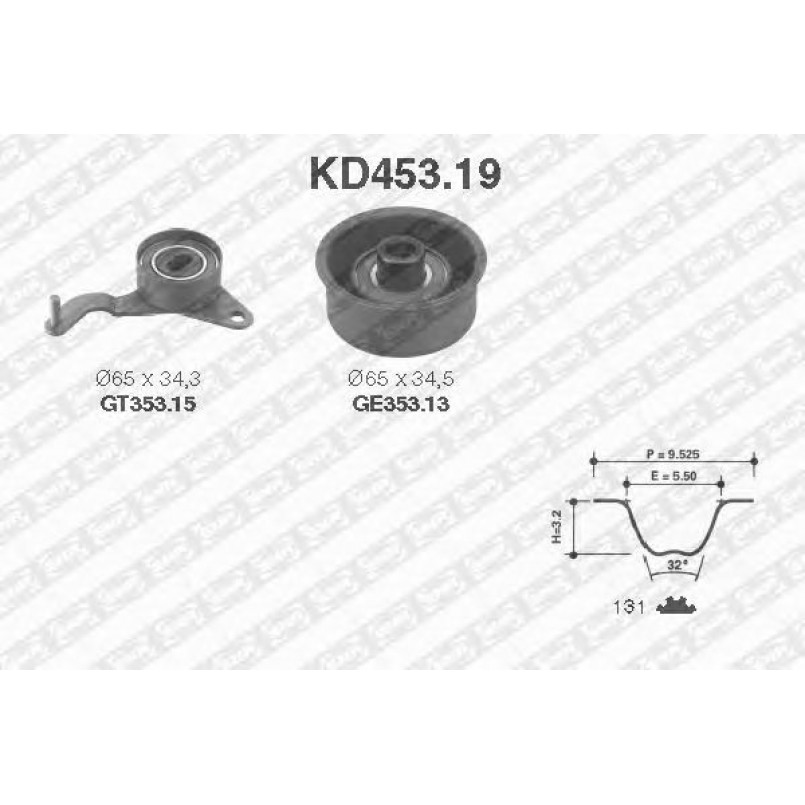 KD453.19  NTN-SNR - Ремкомплект ременя ГРМ