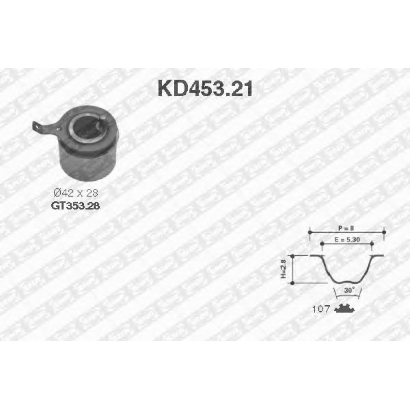KD453.21  NTN-SNR - Ремкомплект ременя ГРМ