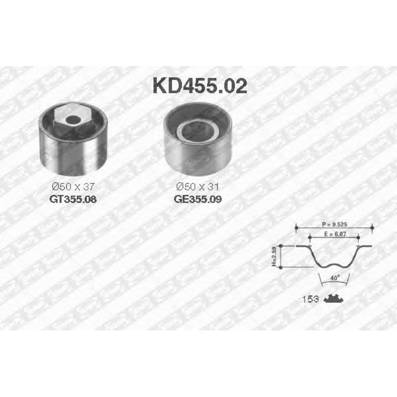 KD455.02  NTN-SNR - Ремкомплект ременя ГРМ