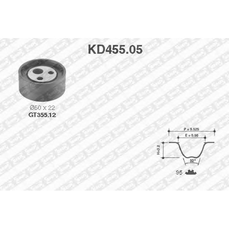 KD455.05  NTN-SNR - Ремкомплект ременя ГРМ