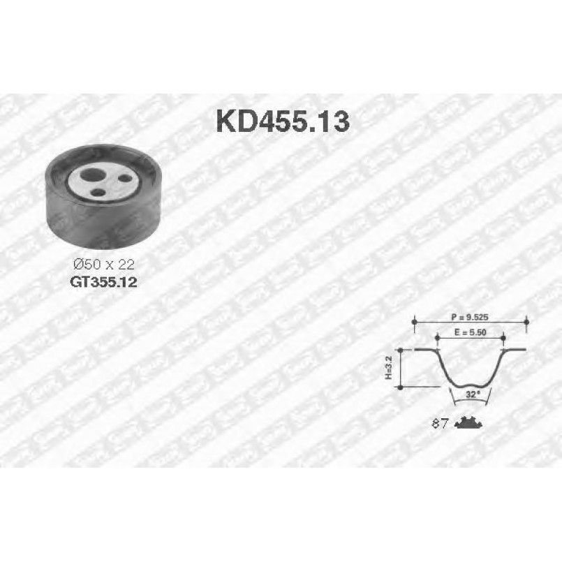 KD455.13 NTN-SNR - Ремкомплект ременя ГРМ