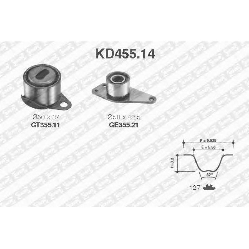 KD455.14  NTN-SNR - Ремкомплект ременя ГРМ