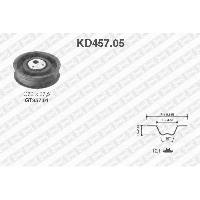 KD457.05 NTN-SNR - Ремкомплект ременя ГРМ
