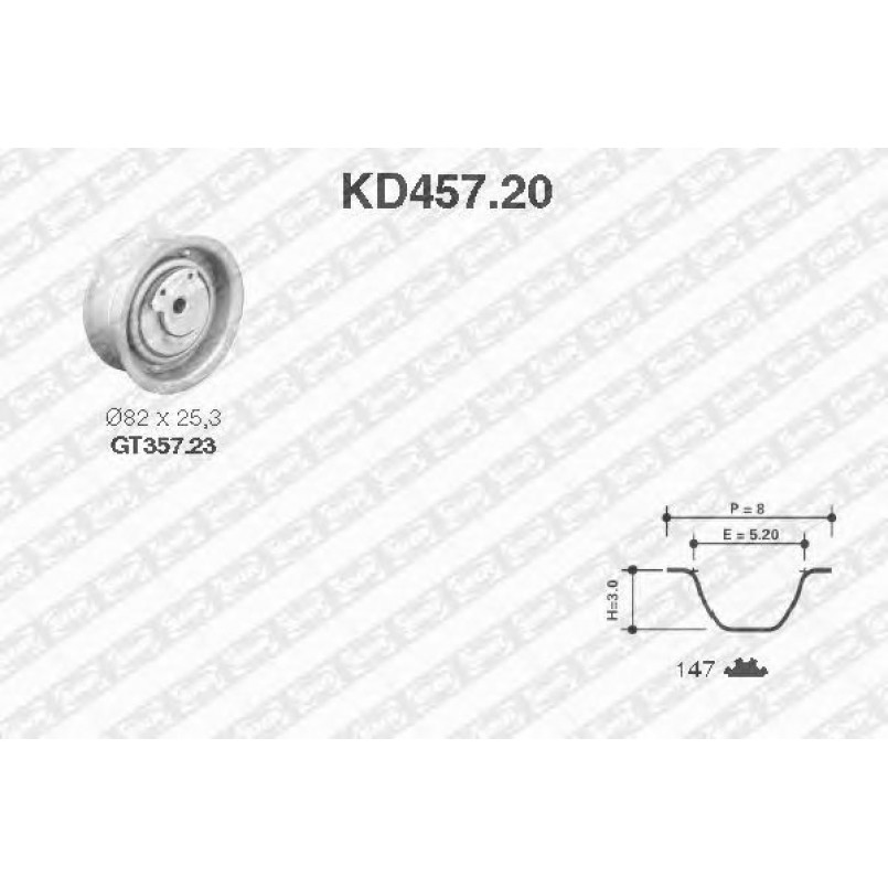 KD457.20  NTN-SNR - Ремкомплект ременя ГРМ