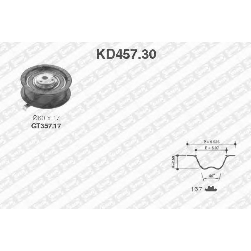 KD457.30  NTN-SNR - Ремкомплект ременя ГРМ
