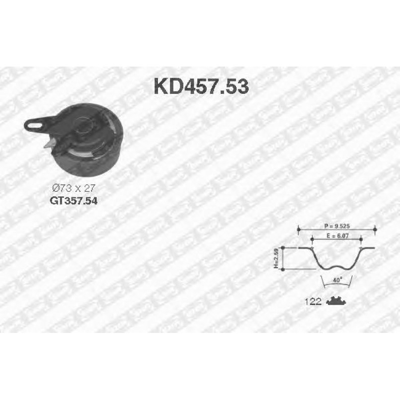 KD457.53  NTN-SNR - Ремкомплект ременя ГРМ