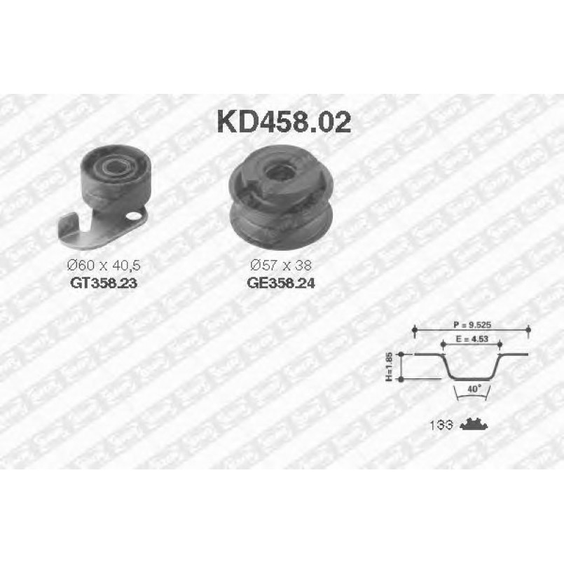 KD458.02  NTN-SNR - Ремкомплект ременя ГРМ