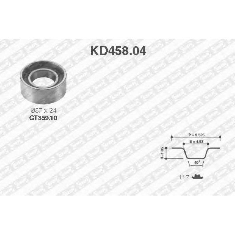 KD458.04  NTN-SNR - Ремкомплект ременя ГРМ