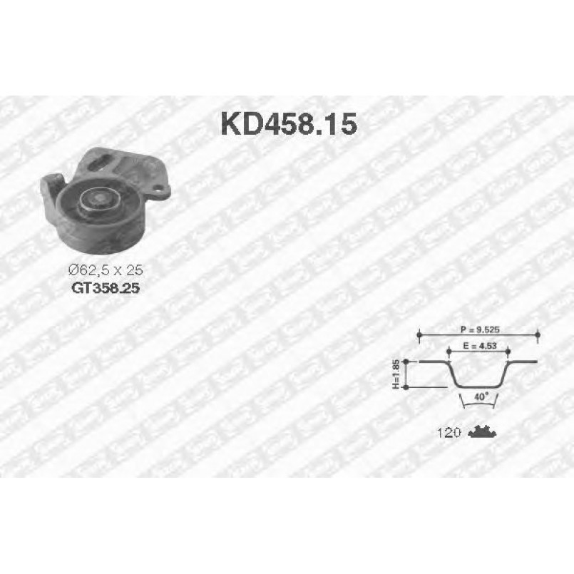 KD458.15  NTN-SNR - Ремкомплект ременя ГРМ