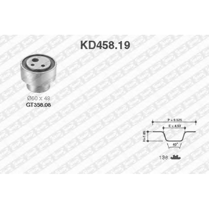 KD458.19  NTN-SNR - Ремкомплект ременя ГРМ