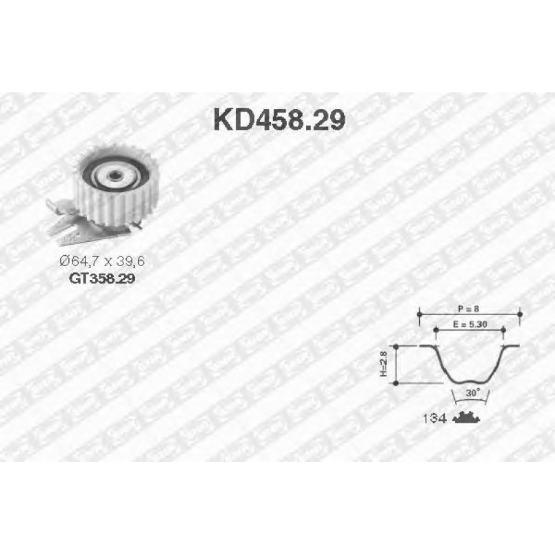 KD458.29  NTN-SNR - Ремкомплект ременя ГРМ