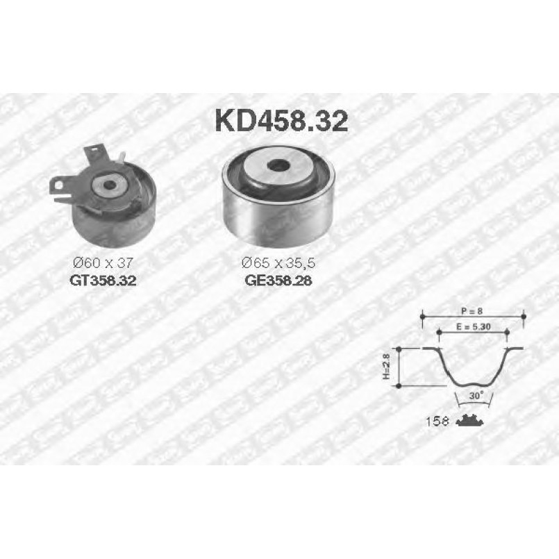 KD458.32  NTN-SNR - Ремкомплект ременя ГРМ
