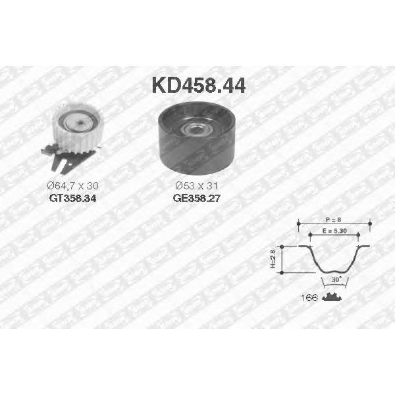KD458.44  NTN-SNR - Ремкомплект ременя ГРМ