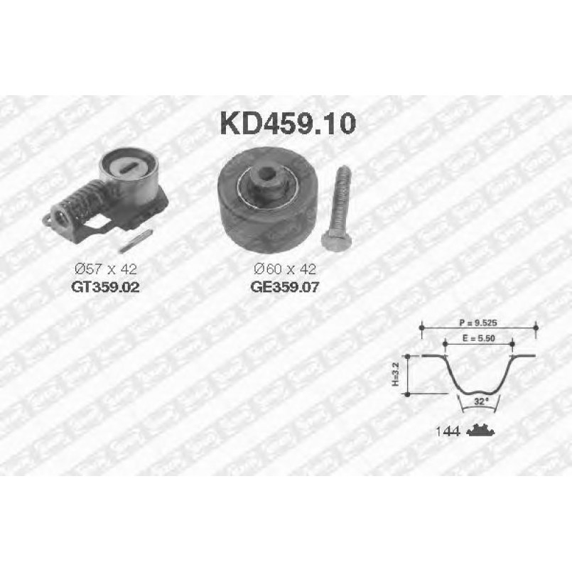 KD459.10  NTN-SNR - Ремкомплект ременя ГРМ