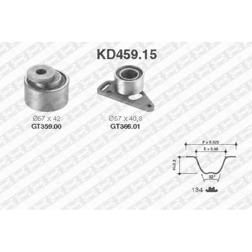 KD459.15  NTN-SNR - Ремкомплект ременя ГРМ